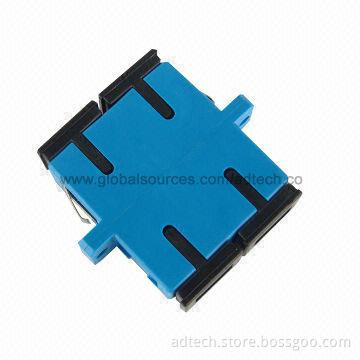 Fiber Adapter, SC SM Duplex, in Blue Color